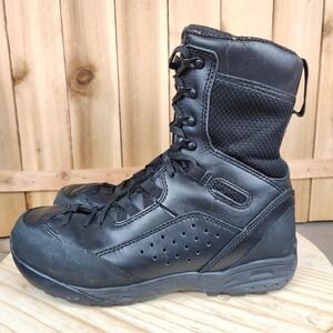 Tactical Research Alpha B9Z Boots Mens Size 9R Black Side Zip Leather Duty Shoes